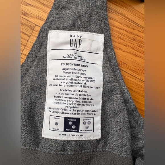 GAP 3T Cold Control Snow pants Heathered Grey - Picture 7 of 7